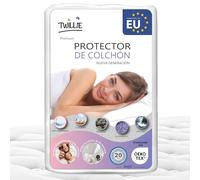 Twillie - Protector de Colchón 120 x 200 cm Impermeable - Hecho en Europa - Oeko-Tex® - Aegis® - Transpirable - Hipoalergénico, Anti-Bacteriano, Anti-Acaros - Cubre Colchón 100% Polialgodón