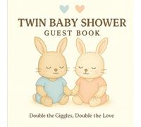 Twin Baby Shower Guest Book: Keepsake Journal with Predictions, Guest Notes, and Gift Log