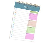 Twin Coil Binding Daily Planner 104 Page Lined 5.5x8.66Inch Academic Journal Writing Paper Notebook For Men Wmen Student Journal