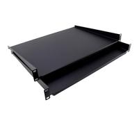 [Twin Empacar] Fixed Cantilever Shelf 1U 350 mm Deep Negro 19 Inch Datos Gabinete Estante [1U 350mm Twin Pack]