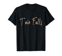 Twin Falls Idaho Vintage diseño Elegante Camiseta