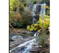 Twin Falls in Pickens County South Carolina: 8.5 x 11 100 lined pages softcover gratitude journal