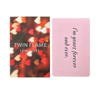 Twin Flame Love Notes Tarot, Romantic Oracle Cards Deck, Fate Divination Fortune-Telling Game Perfect for Couples, Spiritual Guidance, Self-Reflection, 2.24x3.5 Inches