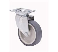Twin-lex serie 401 - Rueda giratorio diámetro 60 60x60 goma gris