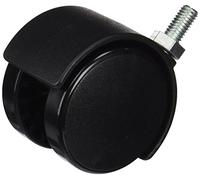 Twin-lex serie 420 - Rueda giratorio diámetro 50 espiga m8x15 polipropileno negro
