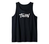 Twin Modern Slang Bold Minimalista Mejor Amigo Gráfico Camiseta sin Mangas
