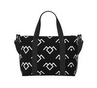 Twin Peaks - Bolsa de viaje cruzada con diseño de búho, 41 x 29 x 15 cm, bolsa de viaje para parte inferior de silla, bolsa de viaje, bolsa de noche, bolsa de mano unisex, Black, Talla única