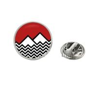 Twin Peaks - Broche de solapa de acero inoxidable con diseño de David Lynch, Metal