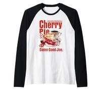 Twin Peaks Cherry Pie and Joe RR Diner TV Show Camiseta Manga Raglan