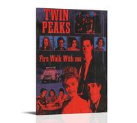 Twin Peaks- Cuadros decorativos impermeables y resistentes a las manchas, para sala de estar, dormitorio, oficina, marcos libres, pósteres de alta definición, decoración creativa del hogar, estilo