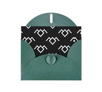 Twin Peaks - Juego de tarjetas de felicitación con estampado de búho con interior en blanco, elegantes tarjetas de notas de papel perla verde oscuro y sobres a juego
