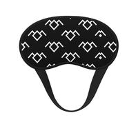 Twin Peaks - Máscara de ojos con diseño de búho, borde negro, con buen efecto de sombreado, es una opción ideal para viajes, meditación, etc