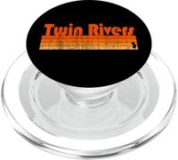 Twin Rivers, estilo retro de los años 80 de Nueva Jersey PopSockets PopGrip para MagSafe