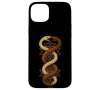 Twin Snake Sri Yantra Sagrada Geometría Símbolo Arte Carcasa para iPhone 15 Plus
