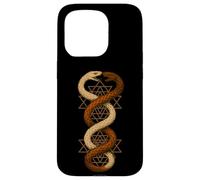 Twin Snake Sri Yantra Sagrada Geometría Símbolo Arte Carcasa para iPhone 15 Pro