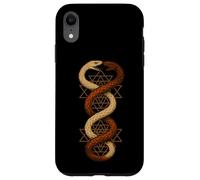 Twin Snake Sri Yantra Sagrada Geometría Símbolo Arte Carcasa para iPhone XR
