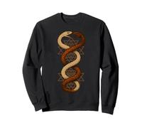 Twin Snake Sri Yantra Sagrada Geometría Símbolo Arte Sudadera