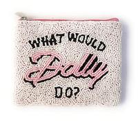 TWINE AND LOVE What Would Dolly Do - Monedero con cuentas, monedero con cuentas, regalo para mejor amigo, música country blanca, boho, preppy, vaquera, chica de campo