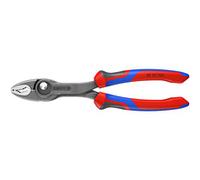 KNIPEX TwinGrip Alicate de agarre frontal y lateral con cartulinas autoservicio con mangos confort 200 mm, 82 02 200