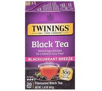 Twinings Blackcurrant Breeze - Bolsas de té negro envueltas individualmente, 20 unidades (paquete de 1), sabor dulce, picante, cafeinado, disfruta caliente o helado, 20 bolsitas de té