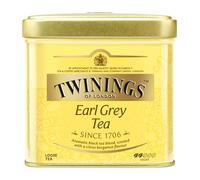 Twinings Of London Té Earl Grey, Lata de 100 gr | Mezcla de Té Negro con Aroma a Bergamota, Sabor Suave y Equilibrado