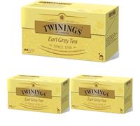 Twinings Té Earl Grey, 25 Bolsitas (Paquete de 3)