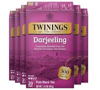 Twinings Té, earl grey Darjeeling 20 count (paquete de 6)