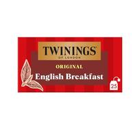 Twinings - Té inglés Breakfast - 25 bolsitas - Sabor fuerte y con cuerpo