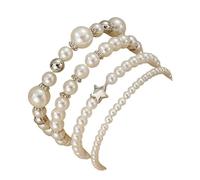 twinkle eye GH1451 - Juego de pulseras de perlas bohemias para aliviar la ansiedad, pulsera de estrella Y2K, pulsera inspiradora