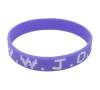 twinkle eye Pulsera deportiva de silicona azul Wwjd, pulsera religiosa Wwjd What Would Jesus Do Pulseras para mujeres y hombres