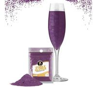 Twinkle my Drink® Purpurina comestible para bebidas color Púrpura - Decoración para fiestas de Halloween púrpura - Purpurina comestible para vinos espumosos y licores -12g para más de 60 bebidas