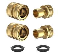 Twinkle Star Heavy Duty 3/4 Garden Hose Quick Connect Fittings Water