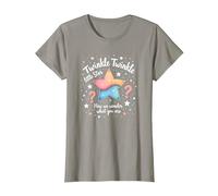 Twinkle Star - Sorpresa para bebé con rima Infantil Camiseta, Mujer, Pizarra, XL