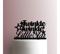 Twinkle Twinkle Little Star - Decoración acrílica para tartas de 6 pulgadas de ancho/rojo