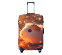 Twinkling Autumn - Fundas protectoras elásticas para equipaje de viaje de conejillo de indias, de 45,7 a 81,3 cm, Negro, M