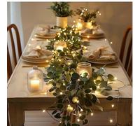 Twinkling Tree Fairy Light Olive Vine,Faux Vine Lights Artificial Greenery Garland,Artificial Greenery Twig Vine Lights for Christmas Spring Fireplace Mantle Decoration Indoor (2)