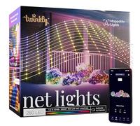 Twinkly Net Lights, Rejilla LED Flexible con 260 LED RGB Mapeables, Tira de Luces Exterior e Interior, Luces Inteligentes, Compatible con Alexa, Google Home, IP44, Cable Transparente, 1,2 m x 1,9 m