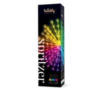 Twinkly - Spritzer 200 LED RGB Multicolor, Cadena de Luz LED 5m, Negro, Resistente al Agua, Control por Voz y Aplicación, Ideal para Exterior, Navideño y Espacial