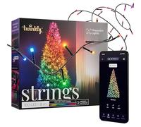 Twinkly Strings - 100 luces LED RGB para interiores y exteriores, luces inteligentes multicolor, compatibles con HomeKit, Alexa y Google Home, juego de luces IP44, controladas por aplicación