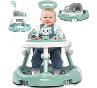 Twinky® Andador con set de juego y alfombrilla para el suelo - Ayuda de aprendizaje preescolar robusta ajustable en 4 posiciones - Ideal como ayuda para caminar para los primeros pasos de tu pequeño