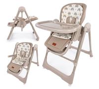 Twinly Movity Trona Bebé Evolutiva 2 en 1, Hamaca y Columpio, Beige