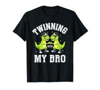 Twinning with My Bro Funny Dinosaur Twin Day Spirit Week Camiseta