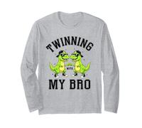 Twinning with My Bro Funny Dinosaur Twin Day Spirit Week Manga Larga