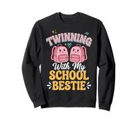 Twinning with My School Bestie Estudiante Emparejamiento Sudadera