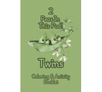 Twins: 2 Peas In This Pod!: Coloring & Activity Booklet (4x6in.) Baby Shower Party Favor/Souvenir