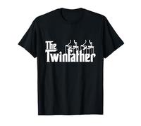 Twins I Dad Of Twins I Twin Father Pregnancy - Camiseta Clásica Para Hombres - Manga Corta - Negro - Talla S