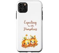 Twins Pregnancy Expecting Two Little Pumpkins Halloween Fall Carcasa para iPhone 11 Pro MAX