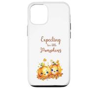 Twins Pregnancy Expecting Two Little Pumpkins Halloween Fall Carcasa para iPhone 12/12 Pro