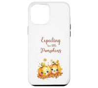 Twins Pregnancy Expecting Two Little Pumpkins Halloween Fall Carcasa para iPhone 12 Pro MAX