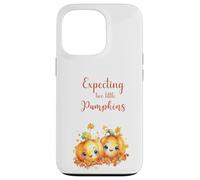 Twins Pregnancy Expecting Two Little Pumpkins Halloween Fall Carcasa para iPhone 13 Pro